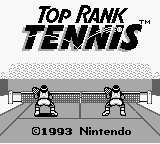 Top Rank Tennis screenshot 3 for GameBoy